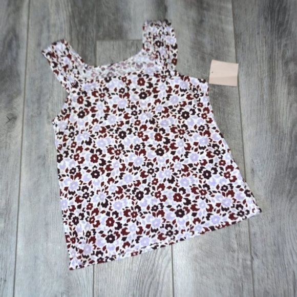 14TH & UNION - Shirred Straps Floral Blouse - Picture 7 of 8